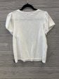 Top Short Sleeve By Clothes Mentor In White, Size: M For Sale