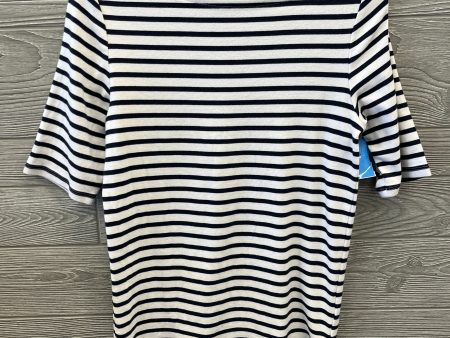 Top Short Sleeve By Gap In Striped Pattern, Size: L Online