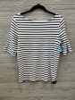 Top Short Sleeve By Gap In Striped Pattern, Size: L Online