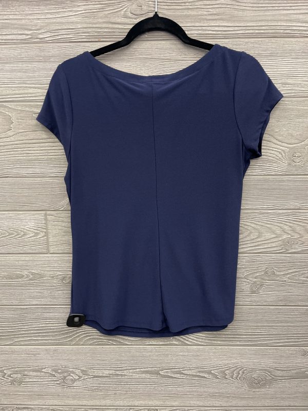 Top Short Sleeve By Halogen In Blue, Size: M Online Sale