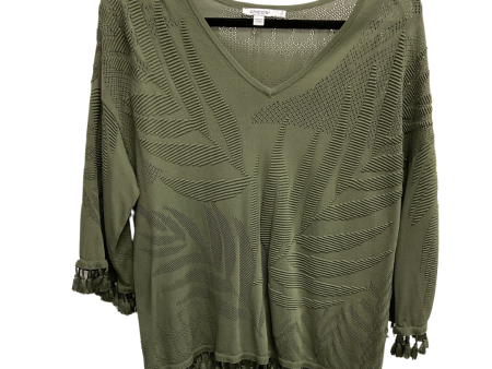 Top 3 4 Sleeve By Chicos In Green, Size: L Hot on Sale