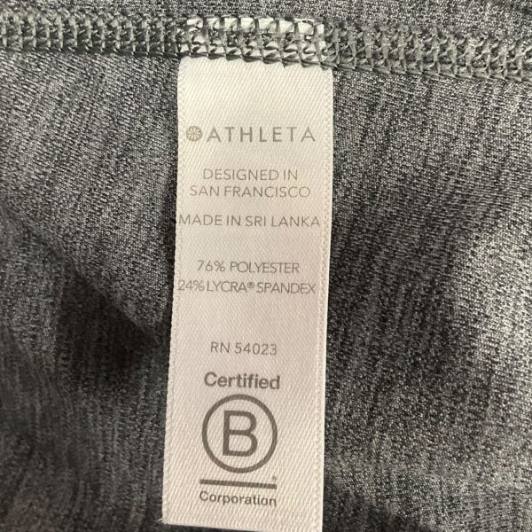 Athletic Leggings Capris By Athleta In Grey, Size: Xs For Sale