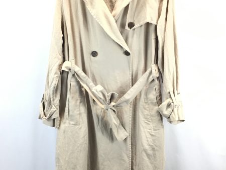 Coat Trench Coat By A New Day In Tan, Size: Xxl Supply