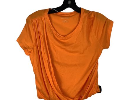 Top Short Sleeve Basic By Anthropologie In Orange, Size: S Hot on Sale