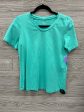 Top Short Sleeve Basic By Christopher And Banks In Aqua, Size: M Hot on Sale