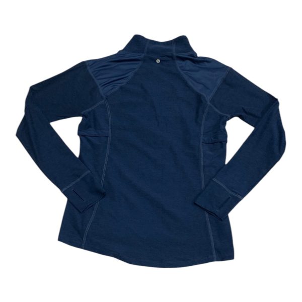 Athletic Top Long Sleeve Collar By Layer 8 In Blue, Size: M Supply