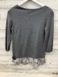 Top Long Sleeve By White House Black Market In Grey, Size: Xs Cheap