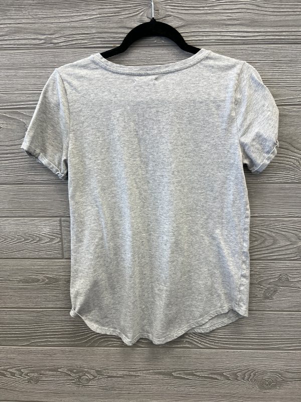 Top Short Sleeve By Maurices In Grey, Size: S Online Hot Sale