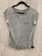 Top Short Sleeve By Loft In Grey, Size: M For Cheap