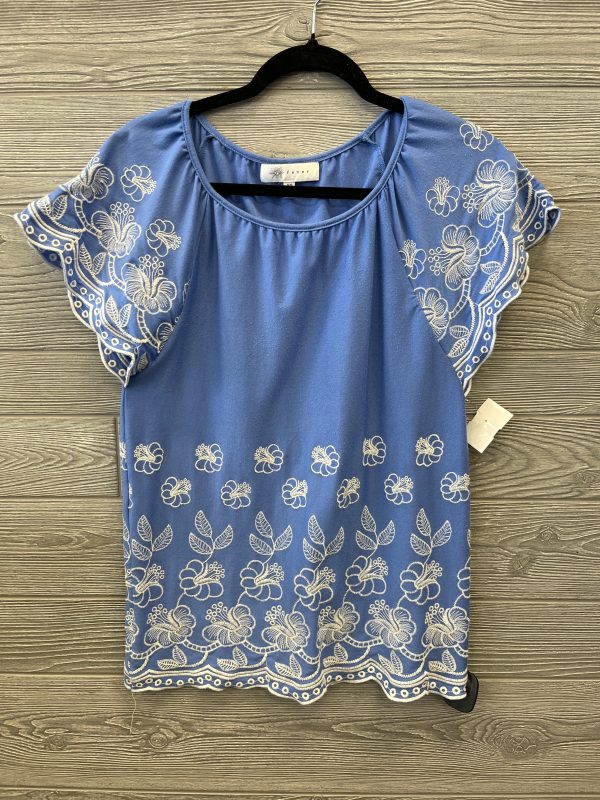 Top Short Sleeve By Fever In Blue, Size: Xs Online Hot Sale