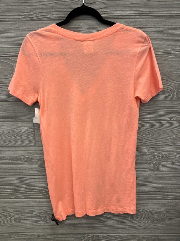 Top Short Sleeve By Pink In Coral, Size: M For Cheap