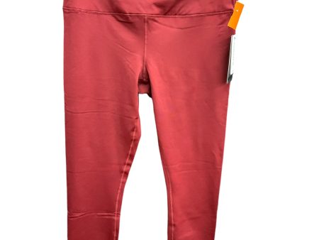 Athletic Leggings By 90 Degrees By Reflex In Red, Size: Xl Sale