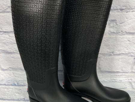 Boots Rain By Tommy Hilfiger In Black, Size: 11 Hot on Sale