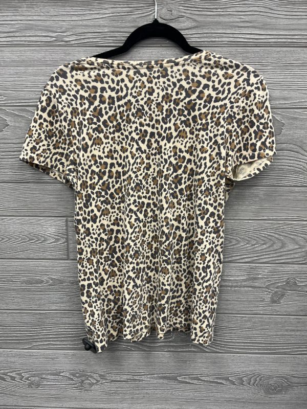 Top Short Sleeve By Gap In Animal Print, Size: M on Sale