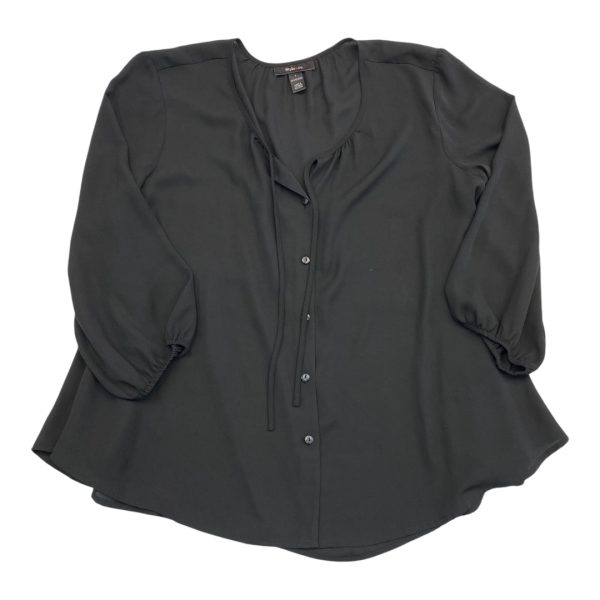 Top Long Sleeve By Style And Company In Black, Size: L Fashion