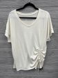 Top Short Sleeve By Stylus In Cream, Size: M For Cheap