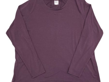 Athletic Top Long Sleeve Crewneck By Athleta In Purple, Size: M Online