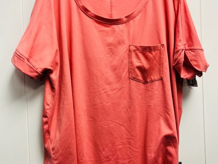 Top Short Sleeve Basic By Wonderly In Coral, Size: Xl For Cheap