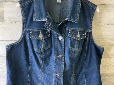 Vest Other By Cj Banks In Blue Denim, Size: 1x Supply