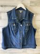 Vest Other By Cj Banks In Blue Denim, Size: 1x Supply