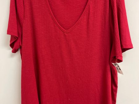 Top Short Sleeve By Old Navy In Red, Size: Xl Discount