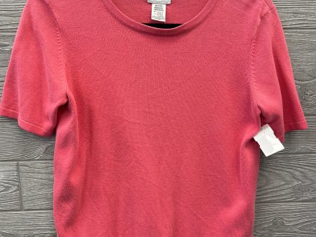 Top Short Sleeve By Liz Baker In Pink, Size: M Online Hot Sale