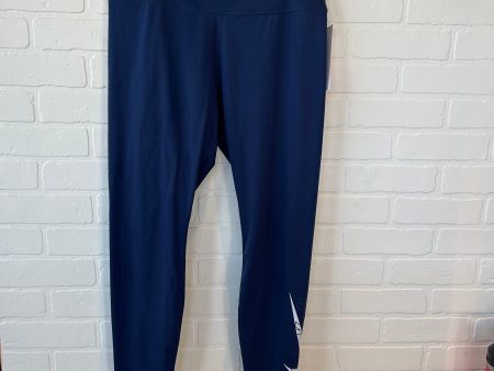 Athletic Leggings By Nike In Navy, Size: 12 Hot on Sale