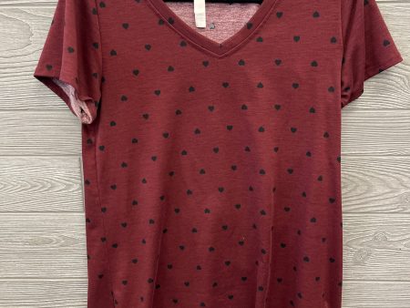 Top Short Sleeve By Lularoe In Red, Size: M For Discount