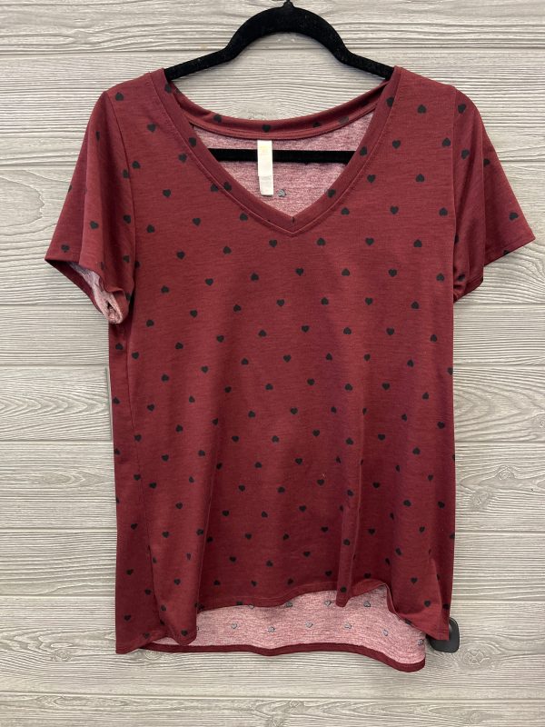 Top Short Sleeve By Lularoe In Red, Size: M For Discount