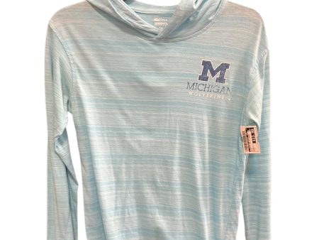 Athletic Top Long Sleeve Collar By Clothes Mentor In Blue, Size: S For Sale