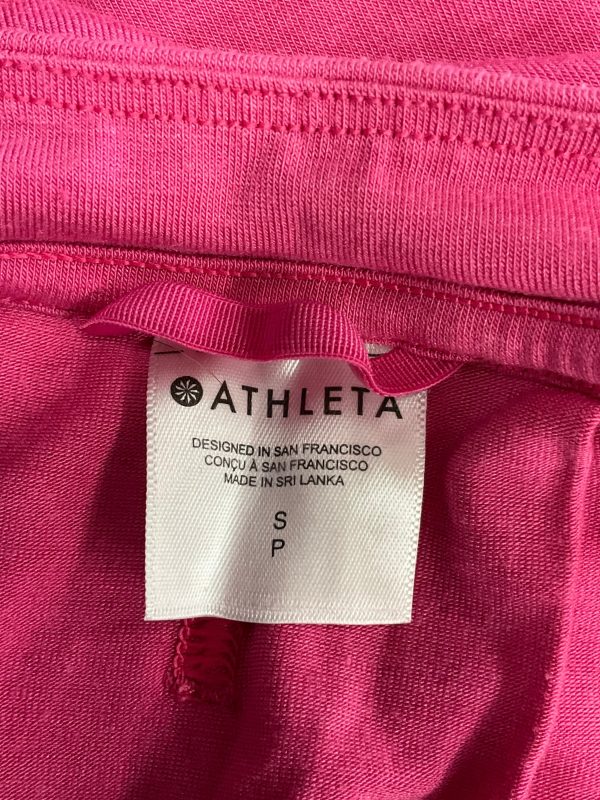 Athletic Top Short Sleeve By Athleta In Pink, Size: S Cheap