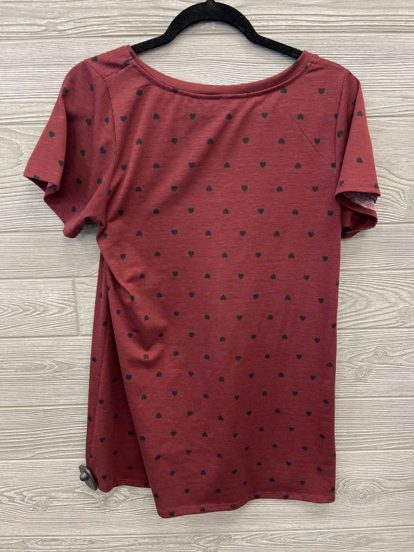 Top Short Sleeve By Lularoe In Red, Size: M For Discount