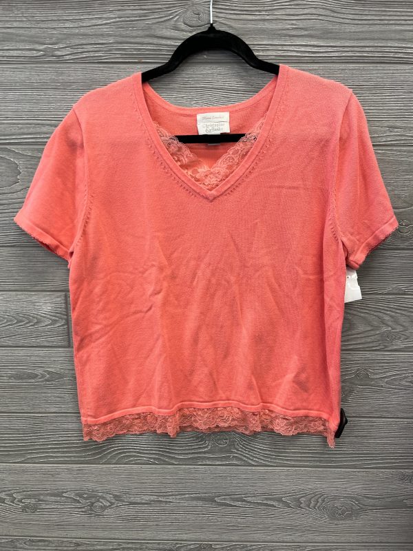 Top Short Sleeve By Christopher And Banks In Coral, Size: Xl Discount