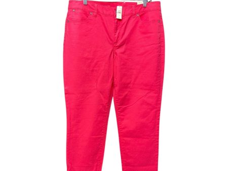 Jeans Skinny By Talbots In Pink, Size: 14 For Discount