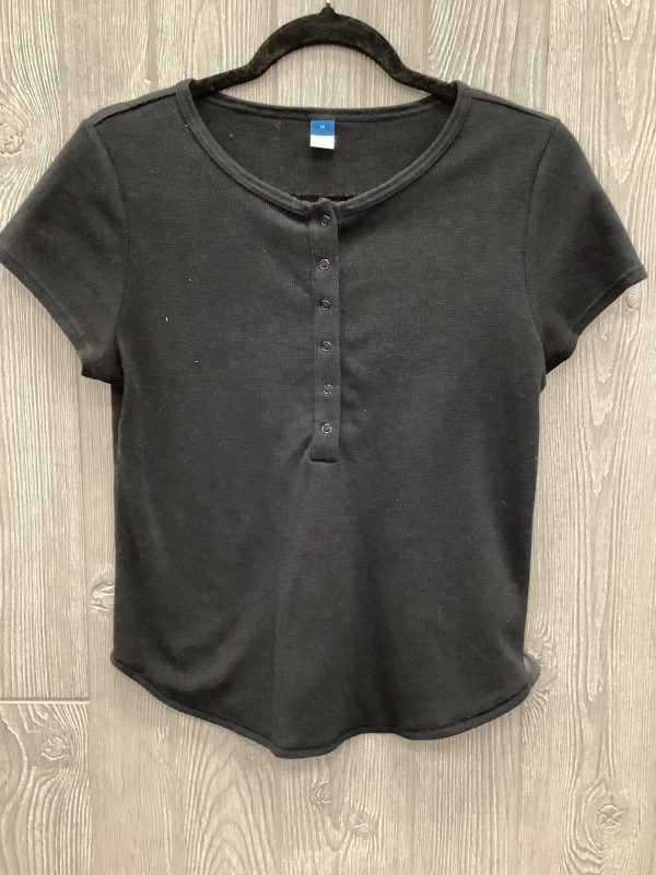 Top Short Sleeve By Old Navy In Black, Size: M Online now