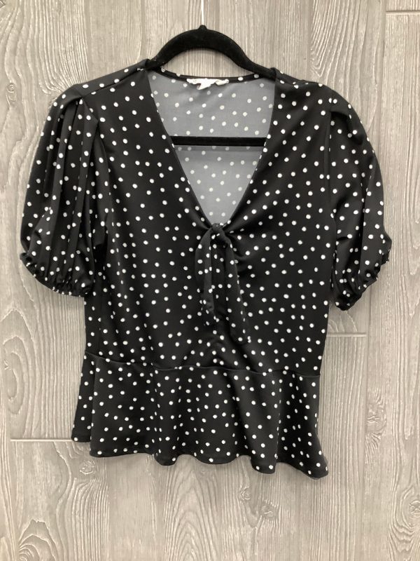 Top Short Sleeve By Perseption Concept In Polkadot Pattern, Size: M For Discount