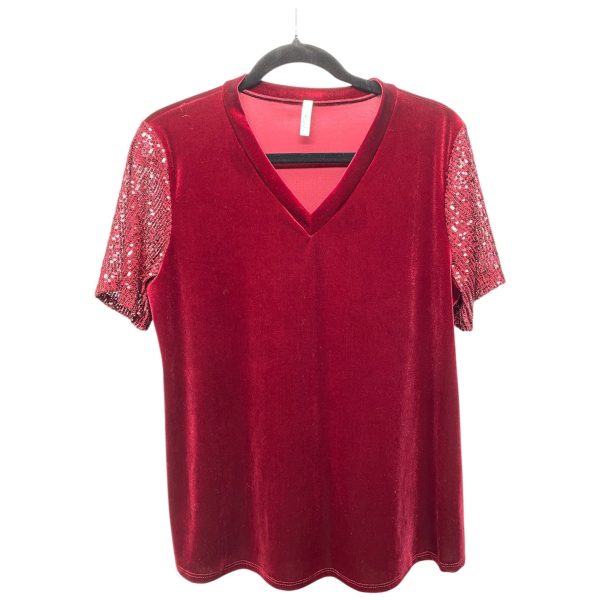 Top Short Sleeve By Clothes Mentor In Red, Size: S Hot on Sale