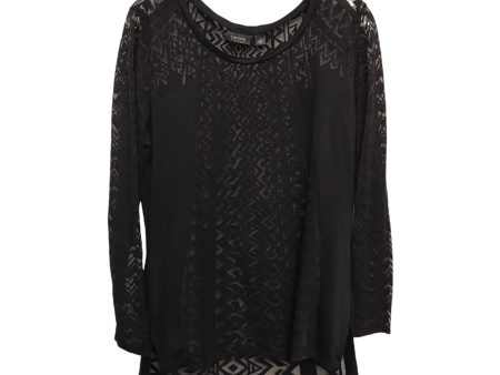 Top Ls By Nicole By Nicole Miller In Black, Size:L Sale