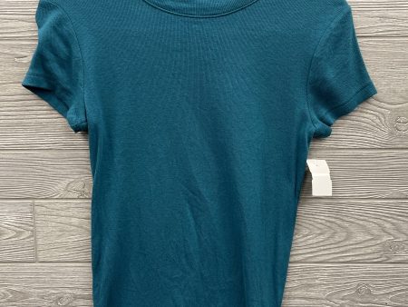 Top Short Sleeve By A New Day In Blue, Size: S Fashion