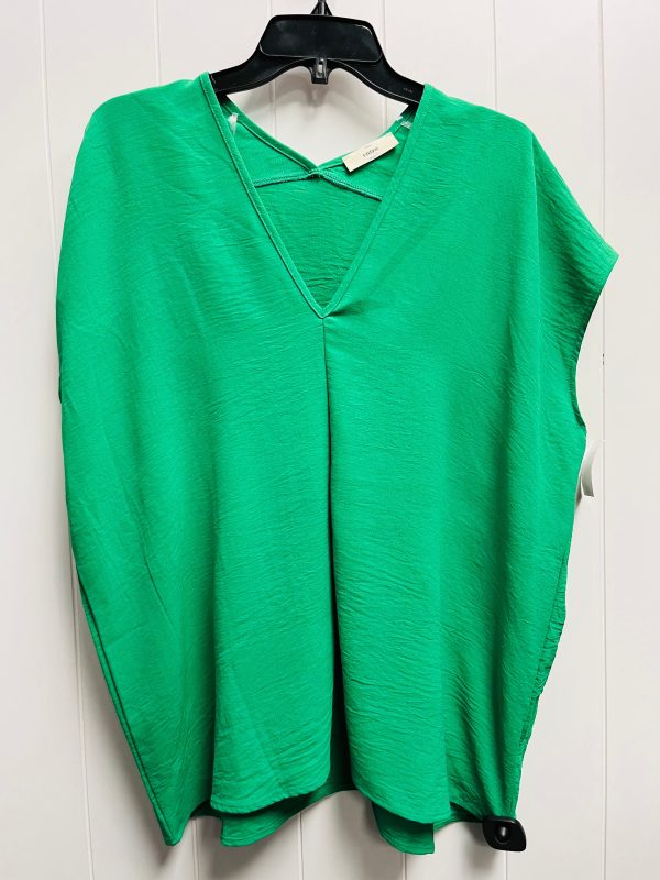 Top Short Sleeve By Entro In Green, Size: L Sale