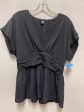 Top Short Sleeve By Shein In Black, Size: Xl Fashion