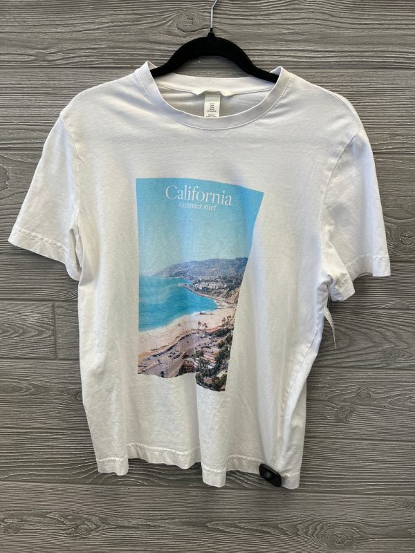 Top Short Sleeve By H&m In White, Size: M on Sale