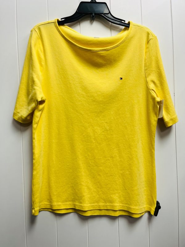 Top Short Sleeve By Tommy Hilfiger In Yellow, Size: Xl Online