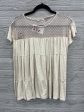 Top Short Sleeve By Oddi In Cream, Size: M For Cheap