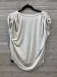 Top Short Sleeve By Express In Grey, Size: Xs Online Sale