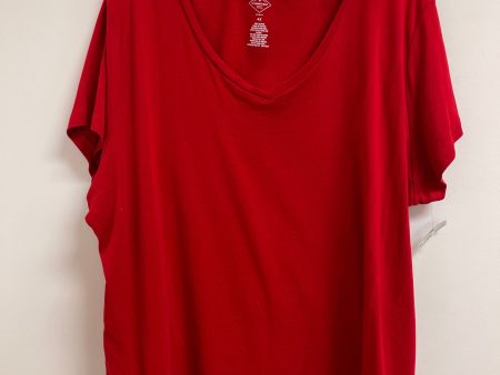 Top Short Sleeve By St Johns Bay In Red, Size: 4x Supply