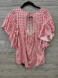 Top Short Sleeve By Maurices In Plaid Pattern, Size: S Online