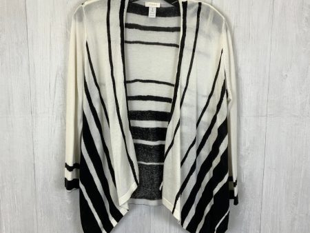 Cardigan By Chicos In Black & White, Size: M Discount