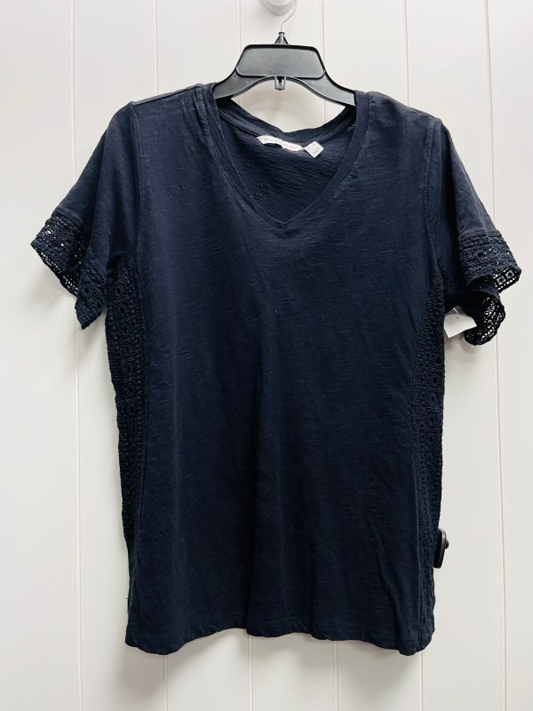 Top Short Sleeve By Isaac Mizrahi Live Qvc In Black, Size: L Discount