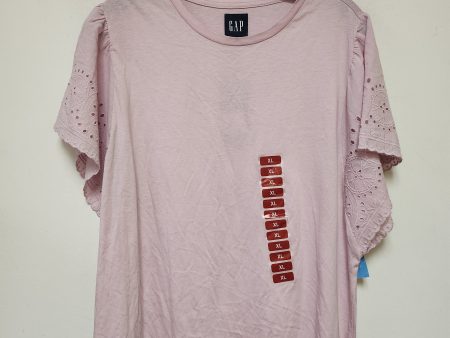 Top Short Sleeve Basic By Gap In Pink, Size: Xl Cheap